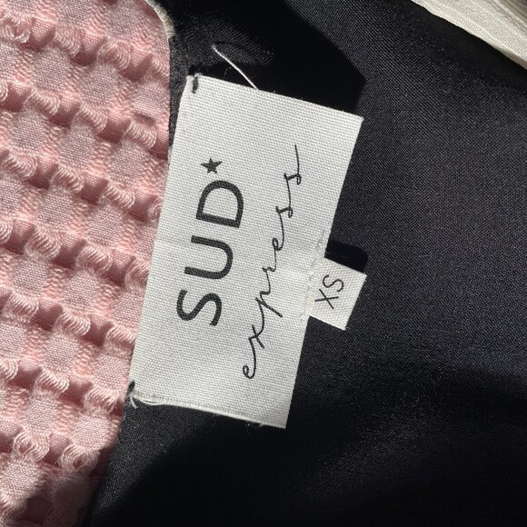 Sud Express Rikita black and white gorgeous tulip short dress XS - Picture 9 of 9